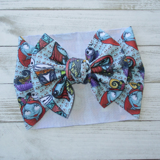 Jack and Sally Headwrap Bow