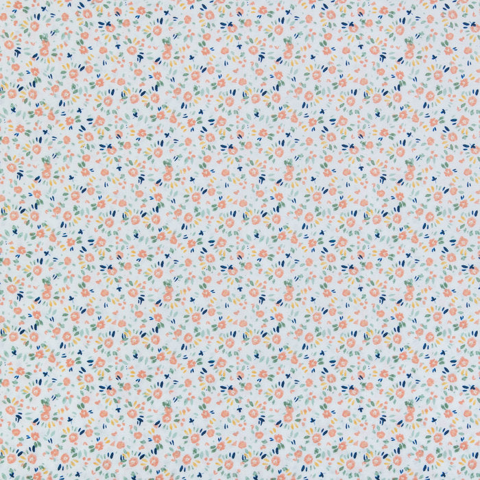 White Floral Hairbow