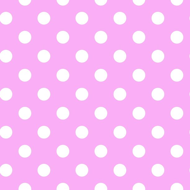 Pink and White Dotted Hairbow