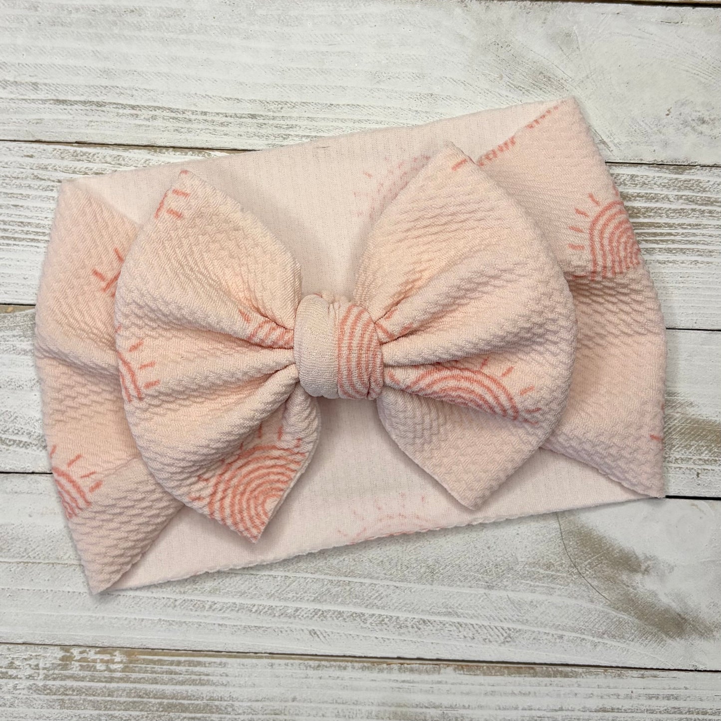 Pink Rainbow Headwrap Bow