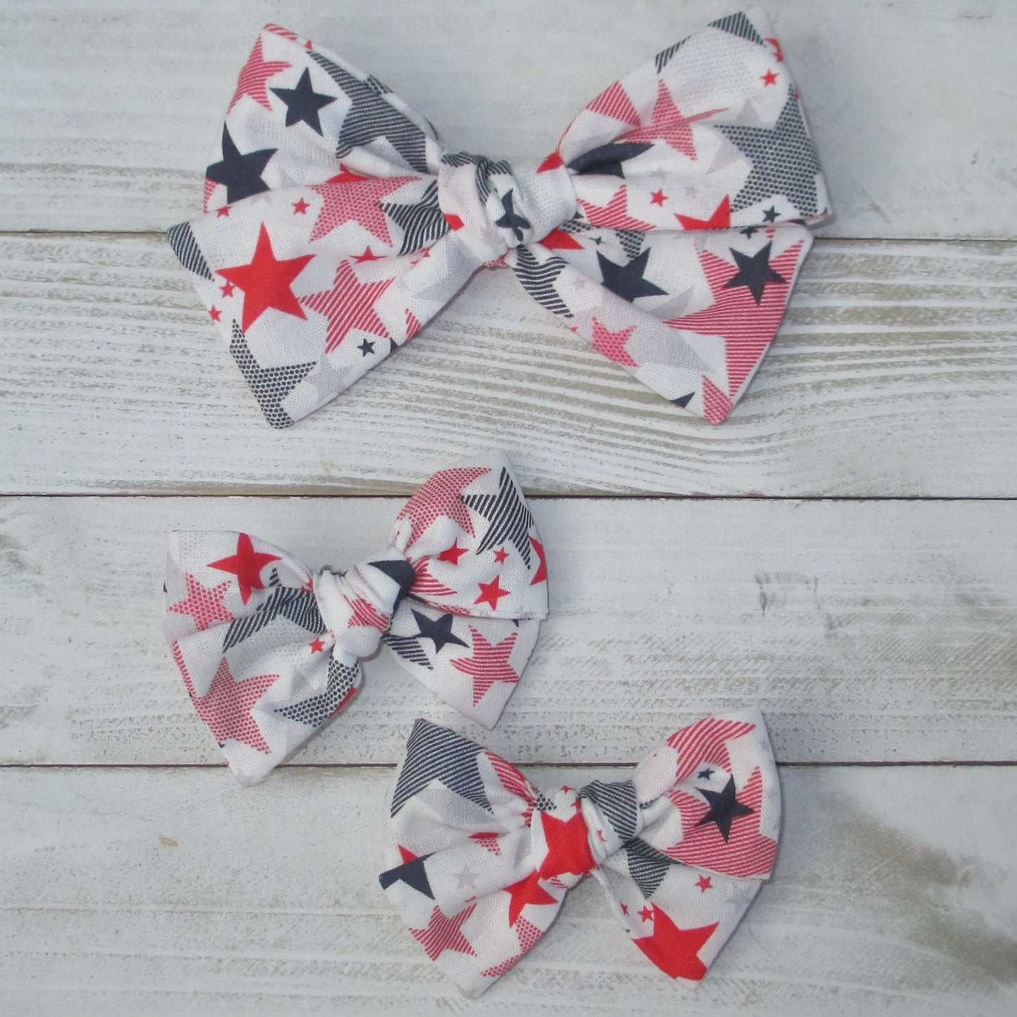 4th of July Stars Hairbow