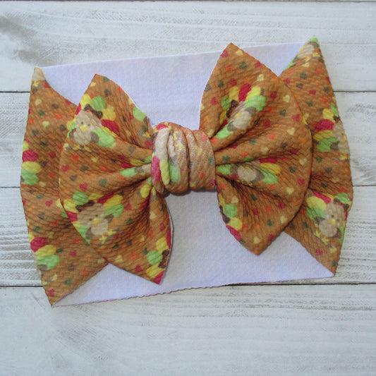 Turkey Headwrap Bow