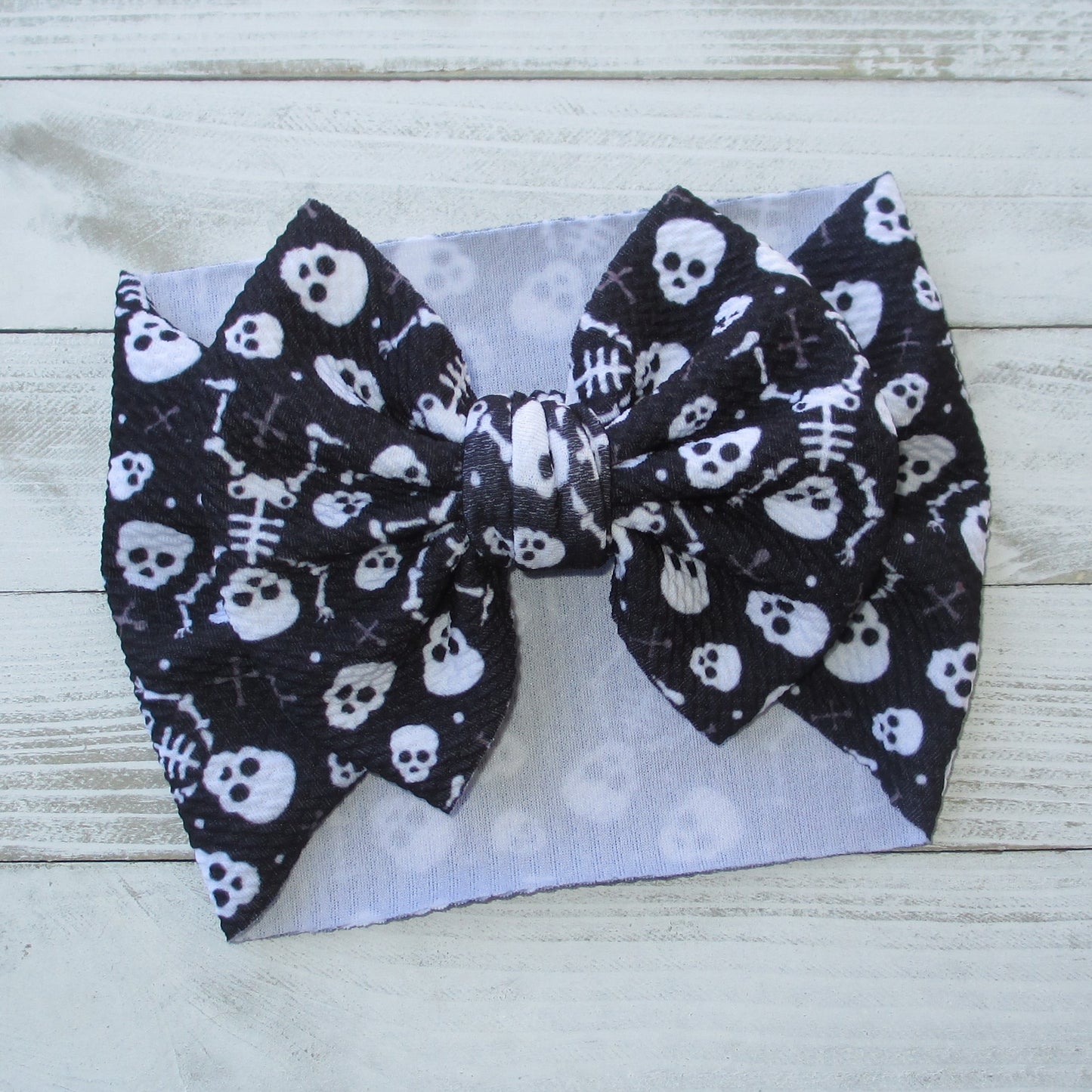 Skeleton Headwrap Bow
