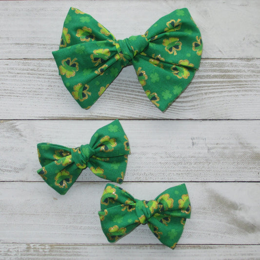 Glitter Shamrock Hairbow