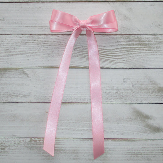 Pink Satin Hairbow