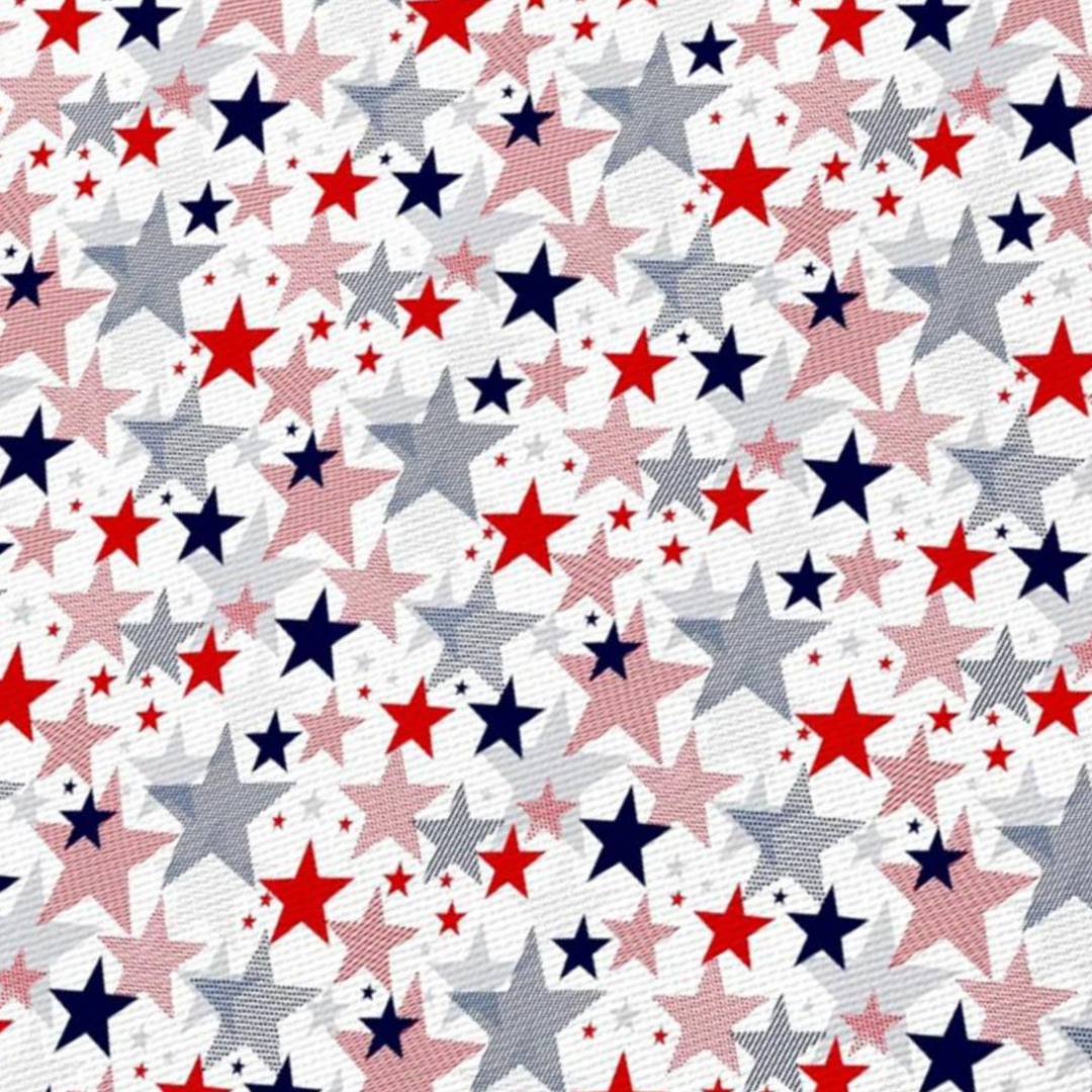 4th of July Stars Hairbow