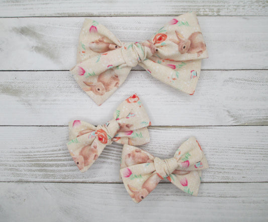 Brown Bunny Hairbow